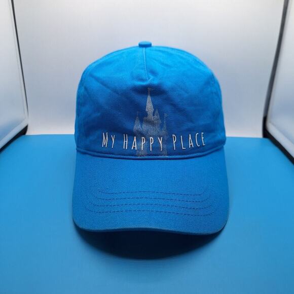 My Happy Place Hat Disney Cap Blue Strap Back Adjustable - Picture 1 of 7